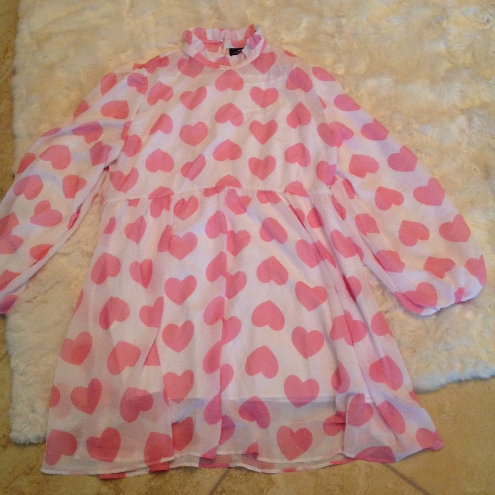 Lazy Oaf heart dress 20 UK new